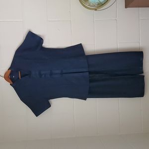Dark Blue Japanese Style Pajama Set Pajamas Size Medium